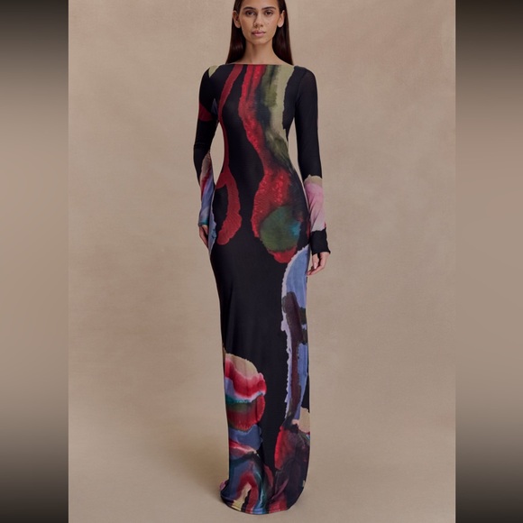 Meshki Dresses & Skirts - Meshki Vibrant Multicolor Long Sleeve Dress